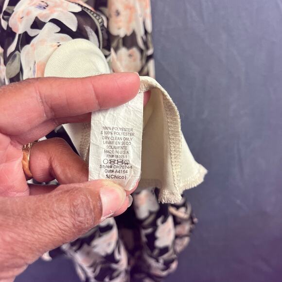 Foreign Exchange Dress Floral Chiffon Sz Small Sheer Summer Spaghetti StrapY2K - Picture 4 of 9